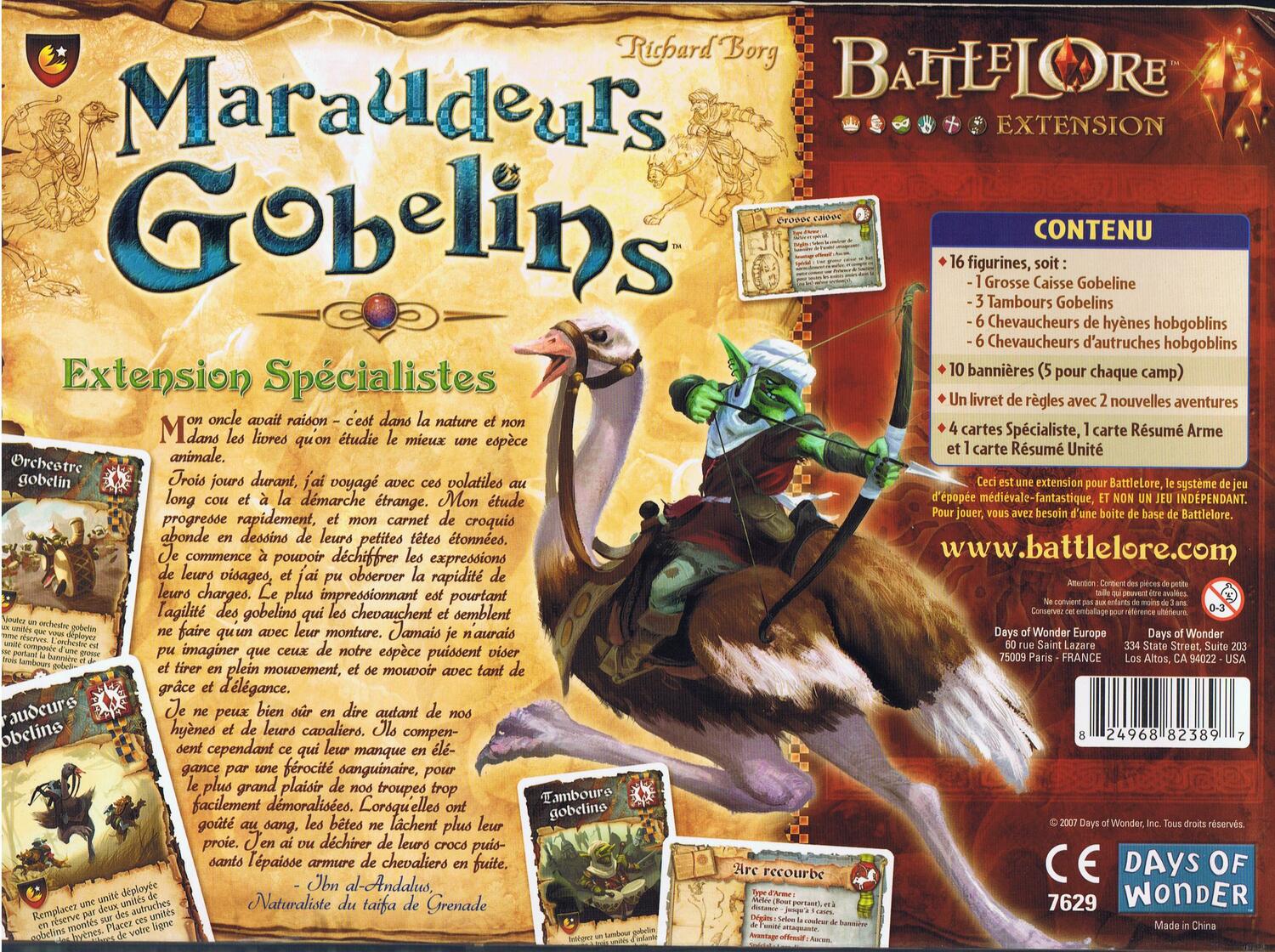 BattleLore: Maraudeurs Gobelins Back