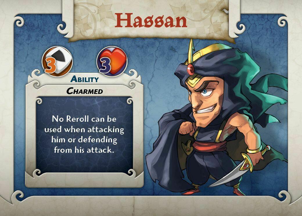 Arcadia Quest: Hassan Fiche