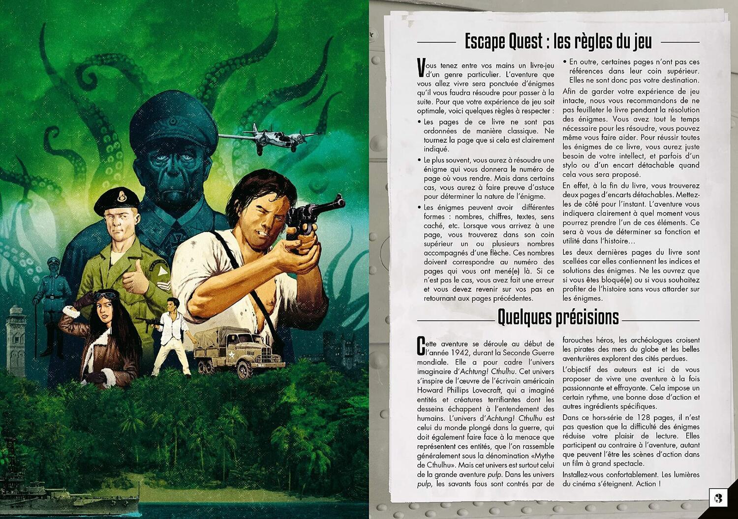 Escape Quest: Achtung ! Cthulhu - L'Armée des Profondeurs Pages