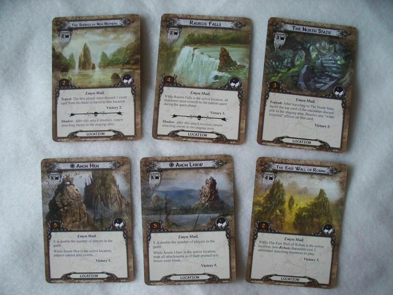 Le Seigneur des Anneaux: Le Jeu de Cartes - Les Collines d'Emyn Muil Cartes