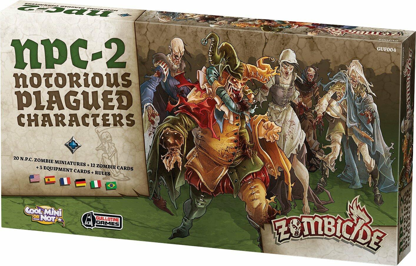 Zombicide: Black Plague - NPC-2 - Notorious Plagued Characters Cover 3d
