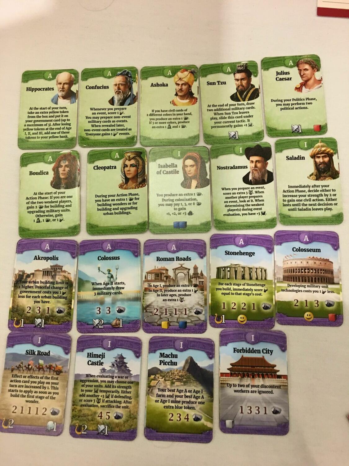 Through the Ages: Nouveaux Horizons Cartes