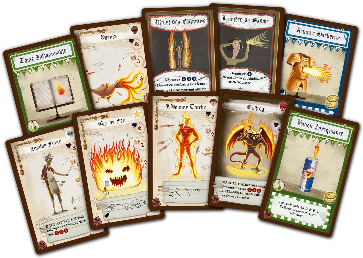 Dungeon Fighter: Feu à Volonté Cartes