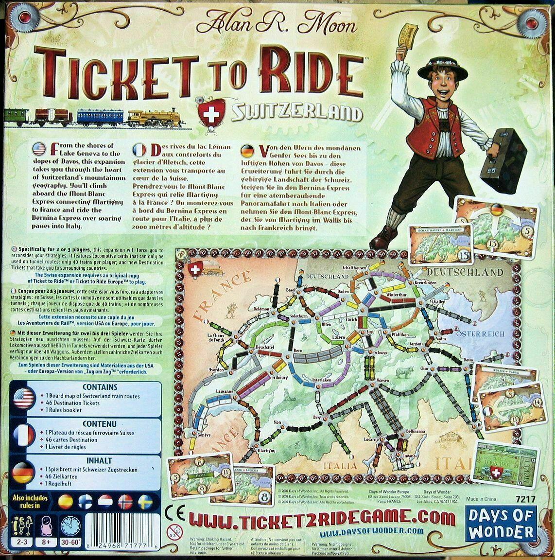 Les Aventuriers du Rail: Switzerland Back