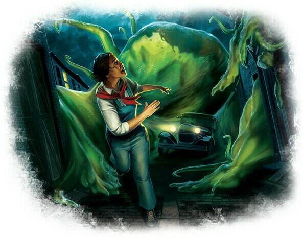 Horreur à Arkham: Le Jeu de Cartes - Le Dévoreur de Toute Chose Artwork