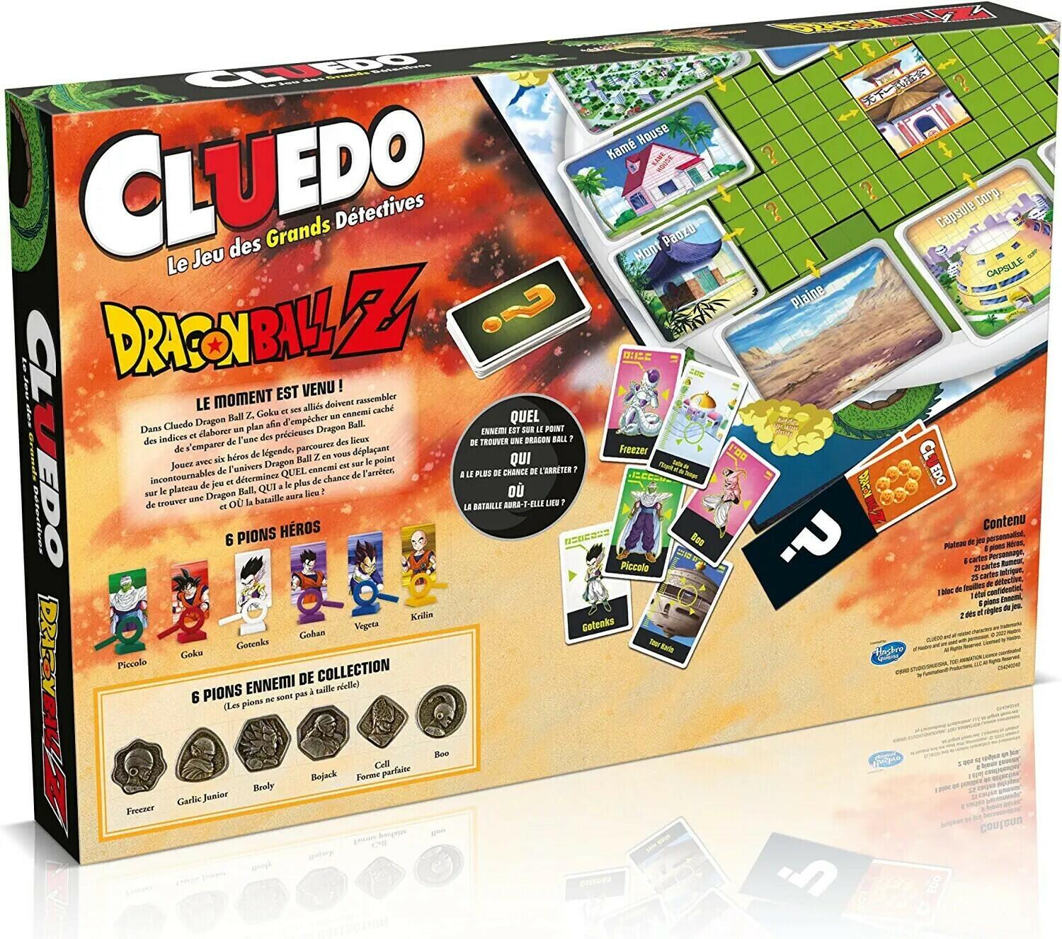 Cluedo Dragon Ball Z Back 3d 89340 Images Cluedo Dragon Ball Z (2022) Jeux de Plateau