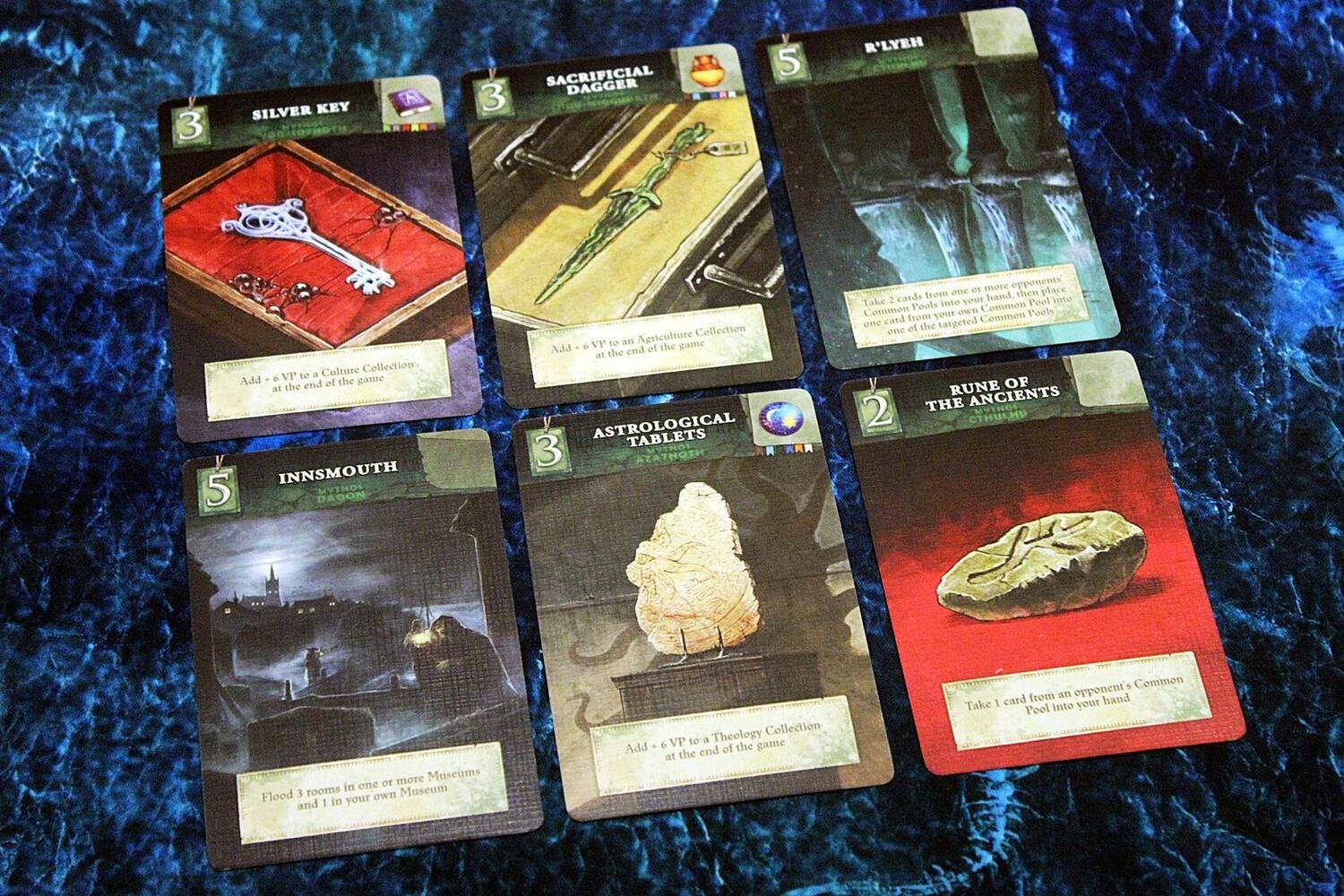 Museum: Les Reliques de Cthulhu Cartes