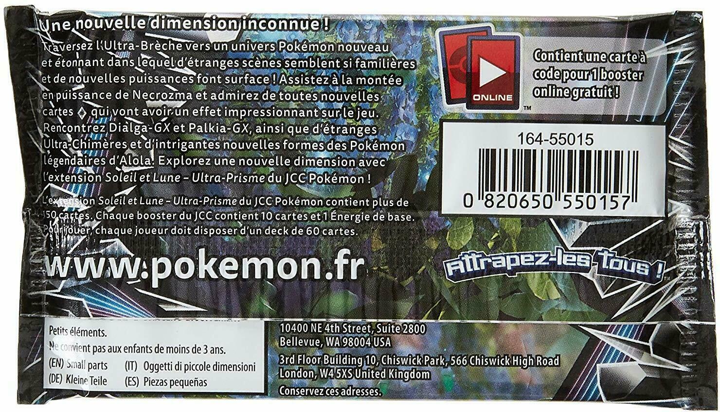 Pokémon Soleil et Lune: Ultra Prisme - Booster Back