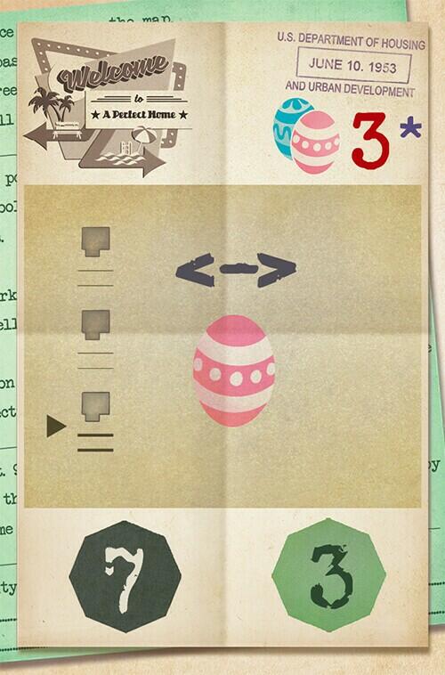 Welcome to Your Perfect Home: Chasse aux Oeufs & Guerre Atomique & Nouveau Mode Solo Carte