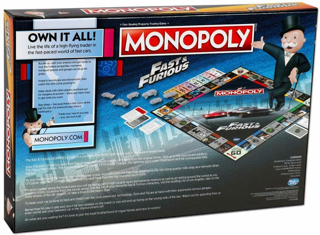 Monopoly: Fast & Furious Back 3d