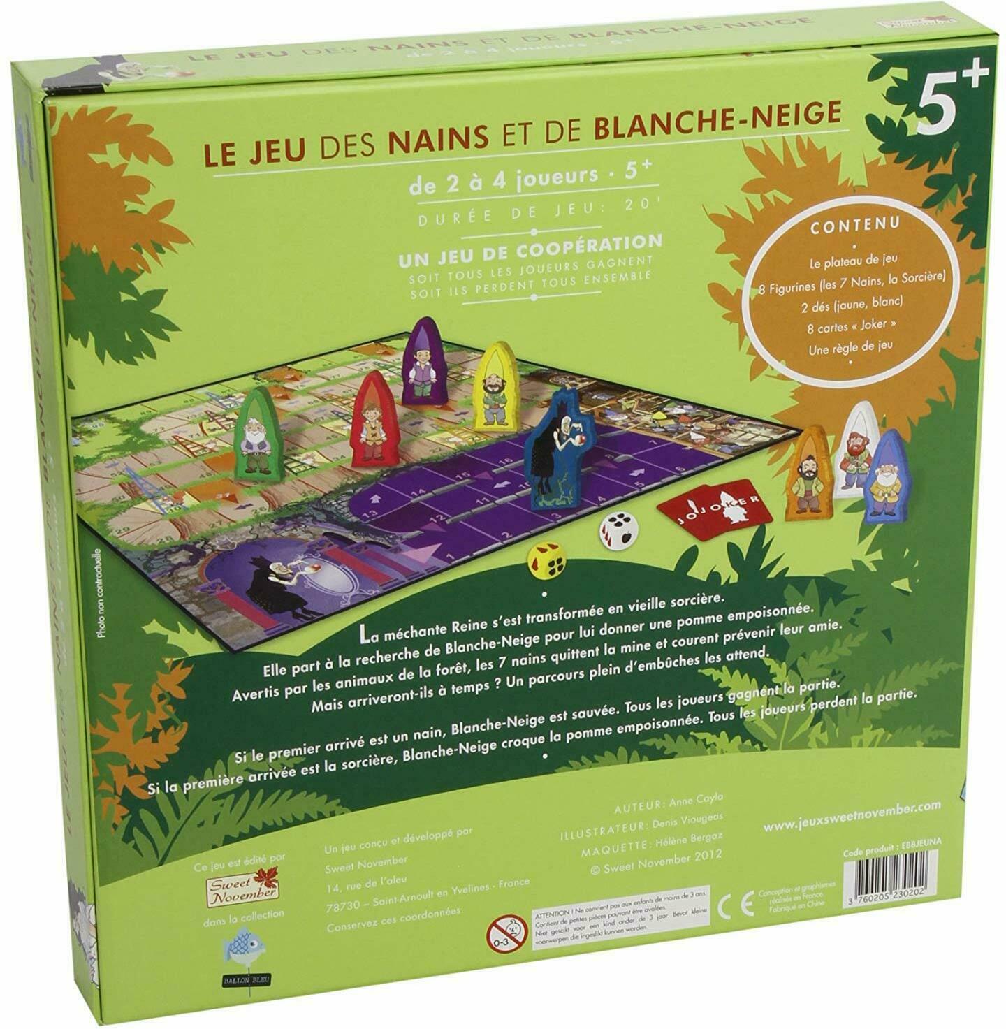 Le Jeu des Nains et de Blanche-Neige Back 3d