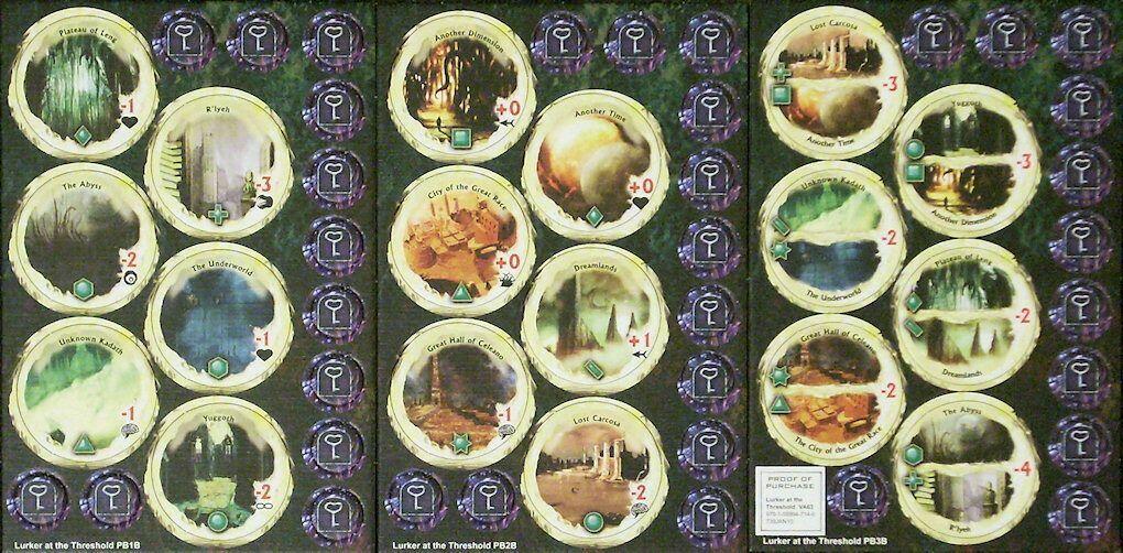 Horreur à Arkham: Le Rôdeur Devant le Seuil Tuiles