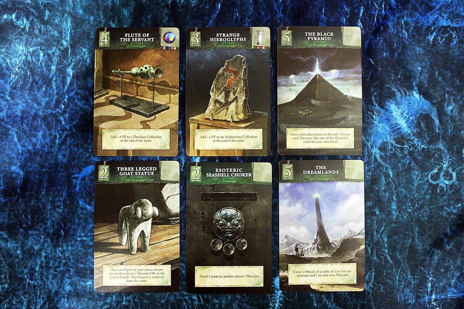 Museum: Les Reliques de Cthulhu Cartes