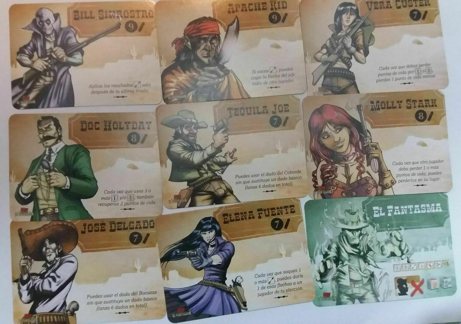 BANG! Le Jeu de Dés - Old Saloon Cartes