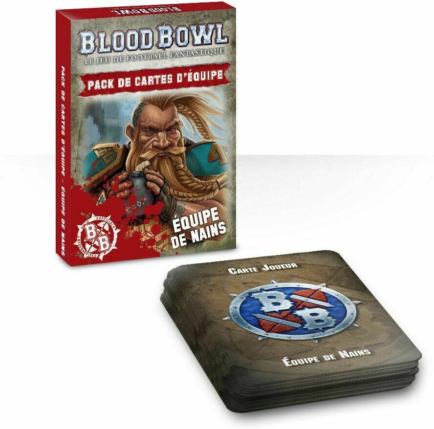 Blood Bowl: Le Jeu de Football Fantastique - Pack de Cartes d'Équipe - Équipe de Nains Eclate