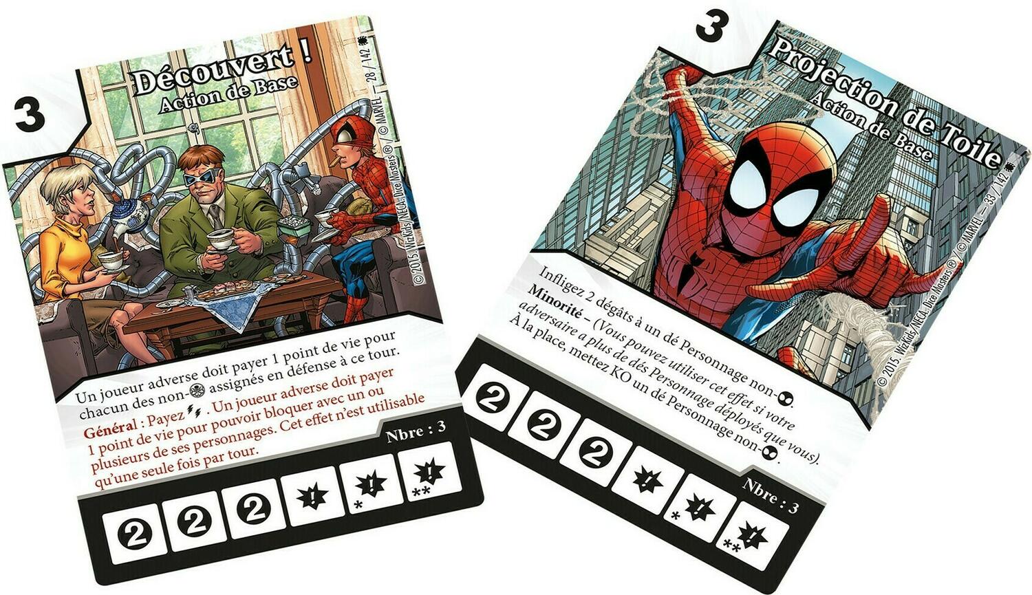Dice Masters: The Amazing Spider-Man - Booster Cartes