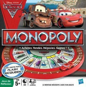 Monopoly: Cars 2 Cover