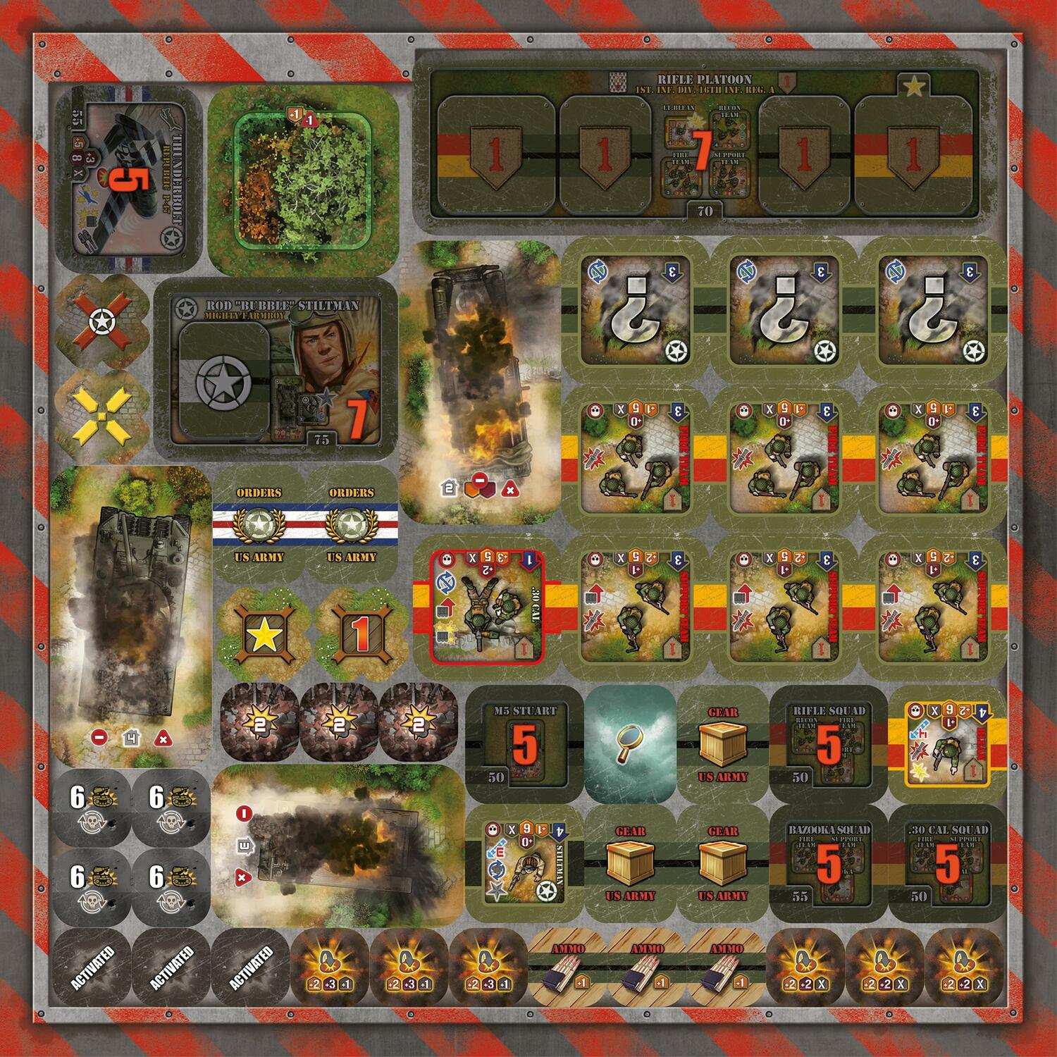 Heroes of Normandie: Big Red One Edition Tuiles