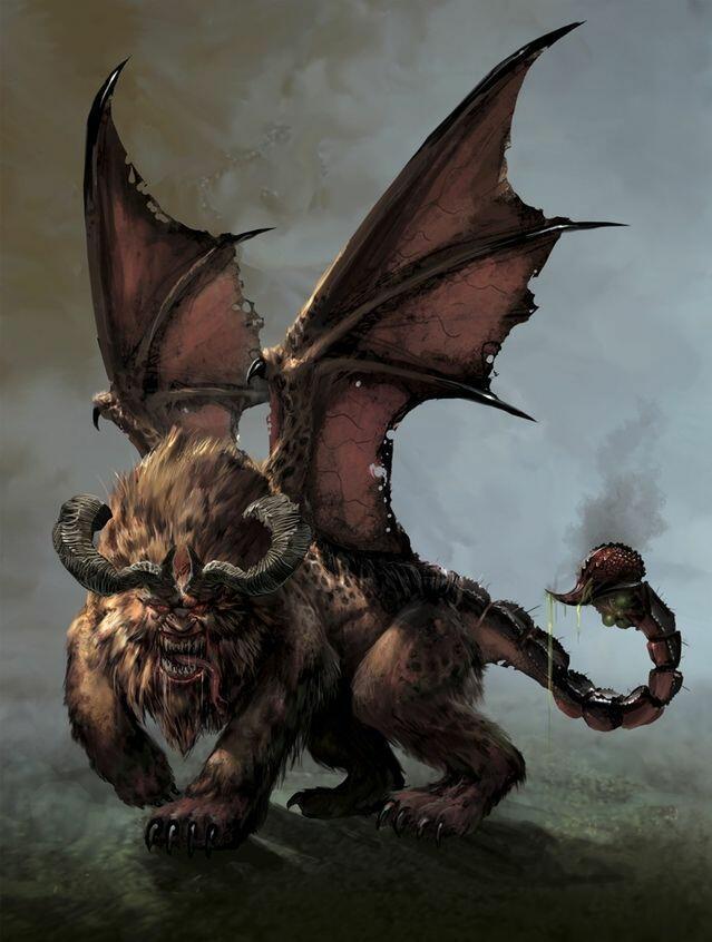 Mythic Battles: Pantheon - Manticore Artwork
