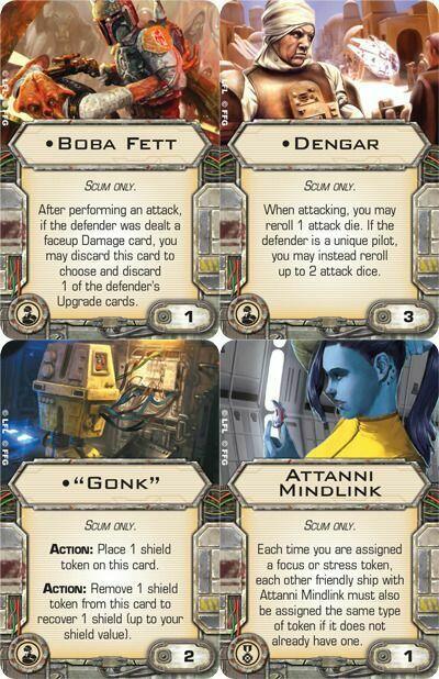 Star Wars: X-Wing - Le Jeu de Figurines - Punishing One Cartes