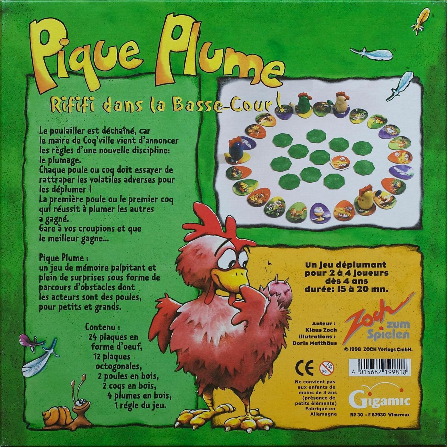 Pique Plume 1998 Back