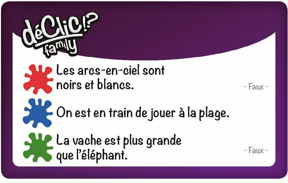 Déclic !? Family 2016 Carte