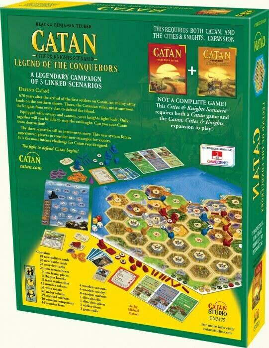 Catan: Legend of the Conquerors Back 3d