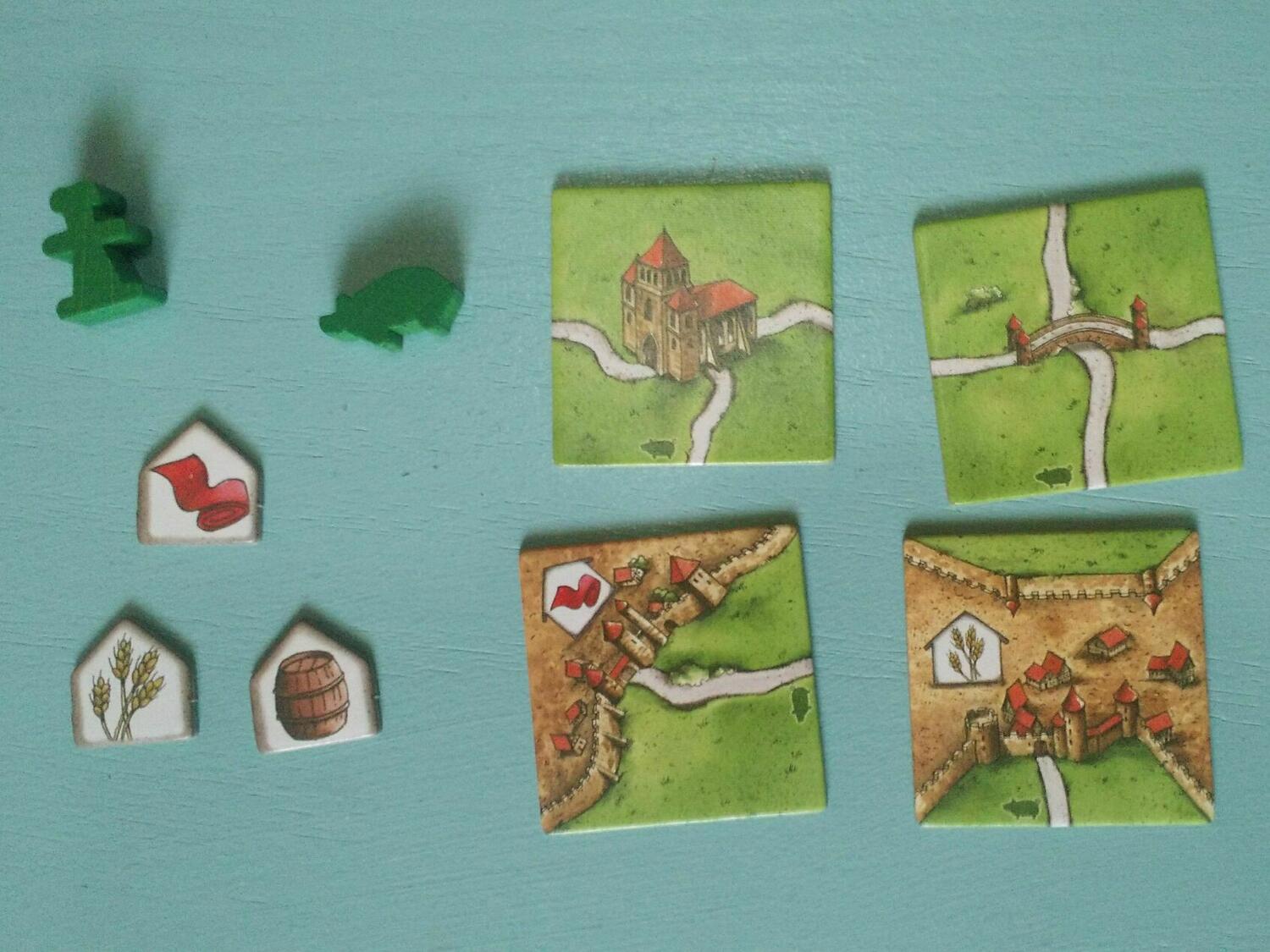 Carcassonne: Extension 2 - Marchands & Bâtisseurs Eclate