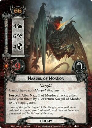 Le Seigneur des Anneaux: Le Jeu de Cartes - La Montagne de Feu Carte