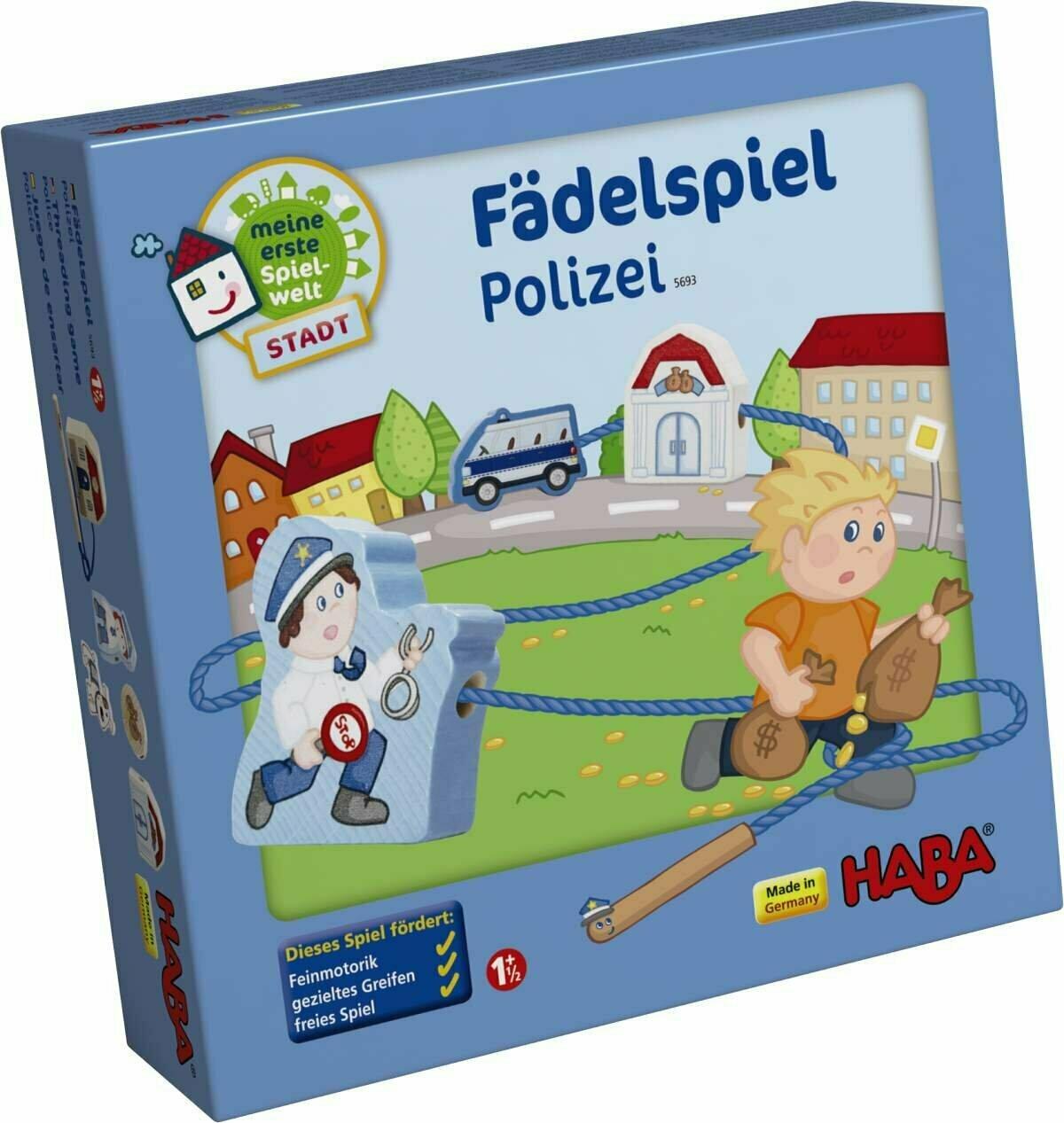 Fädelspiel: Polizei Cover 3d