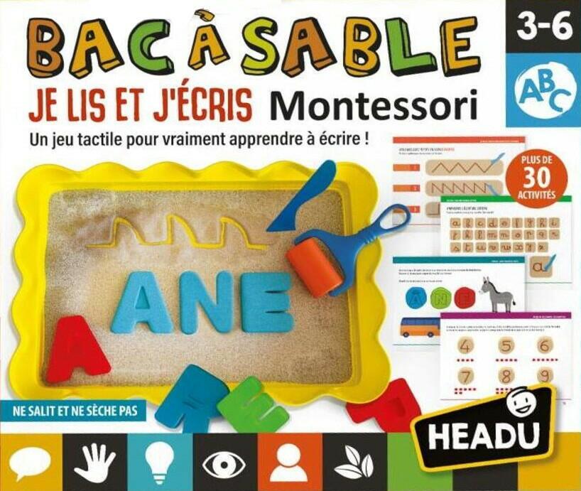 Bac à Sable: Je Lis et J'Écris - Montessori Cover