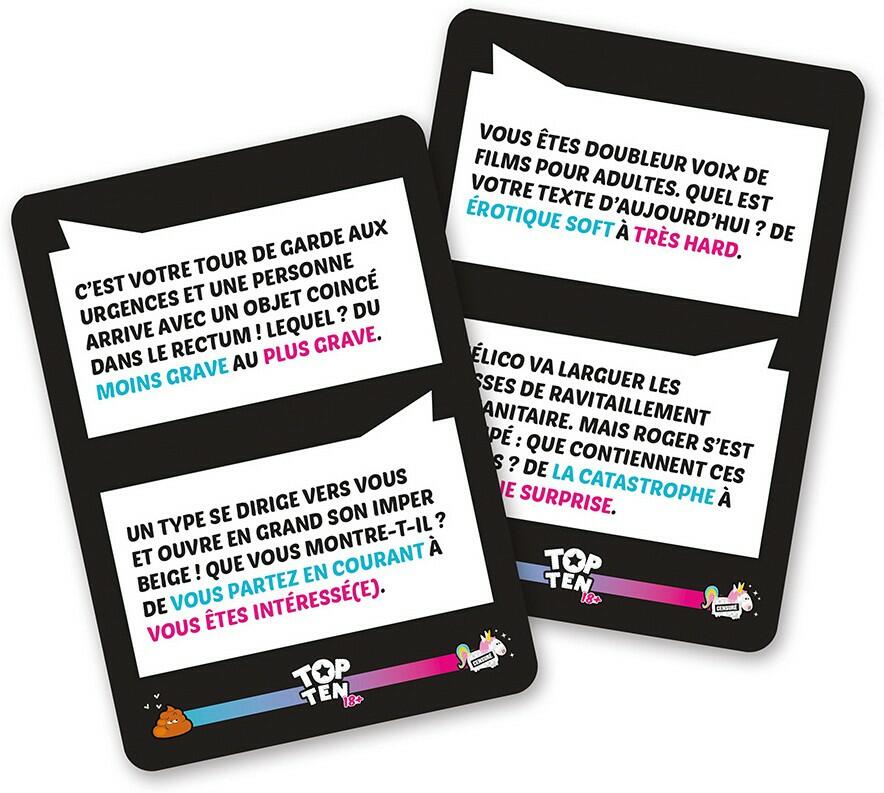 Top Ten 18+ Cartes