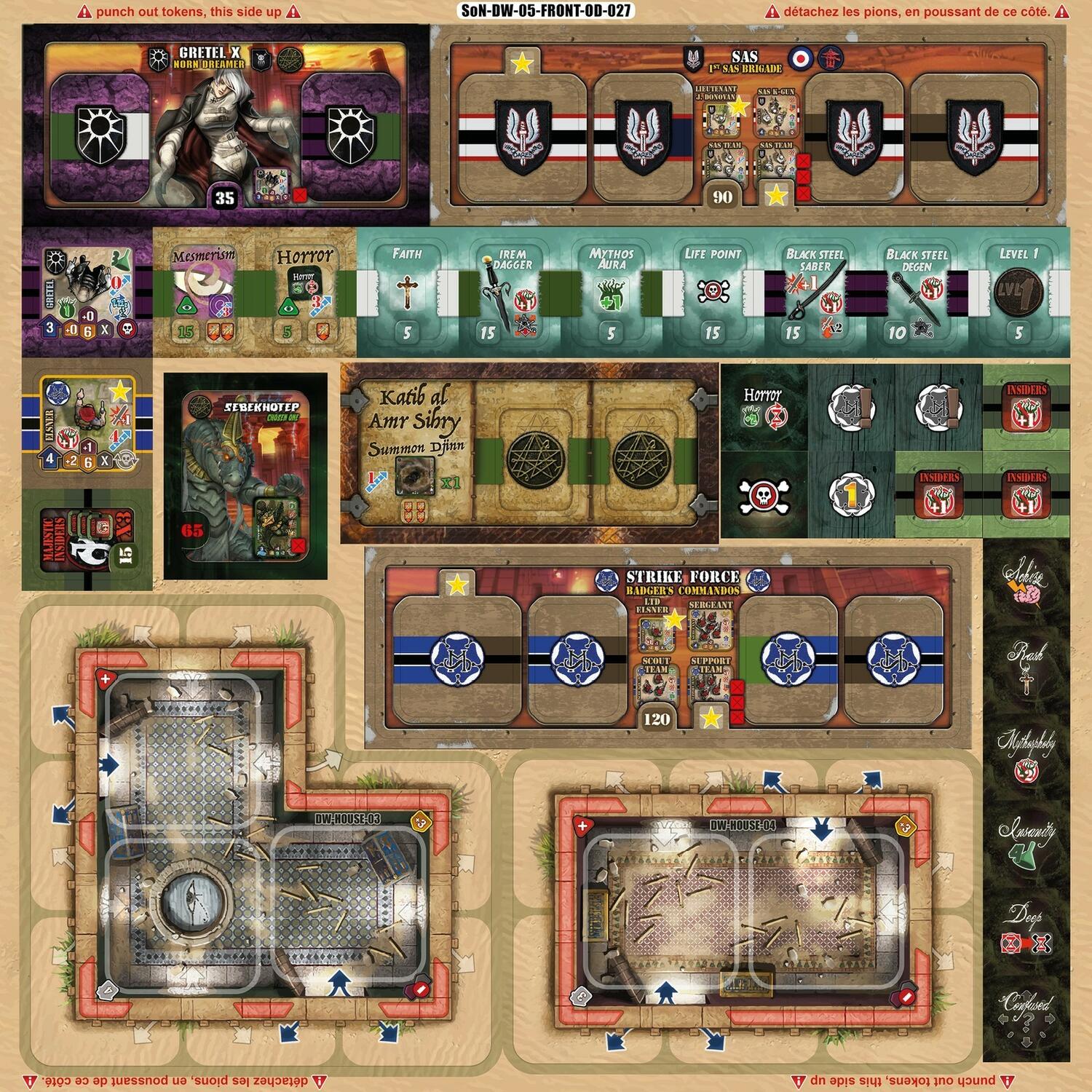 Shadows over Normandie: Desert Wrath Tuiles