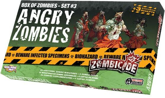 Zombicide: Box of Zombies Set #3 - Angry Zombies Cover 3d