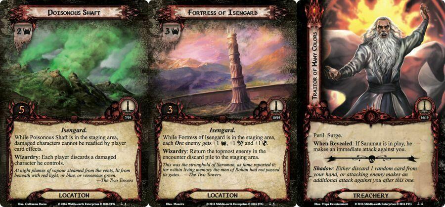 Le Seigneur des Anneaux: Le Jeu de Cartes - Deck Cauchemar - La Trahison de Saroumane Cartes