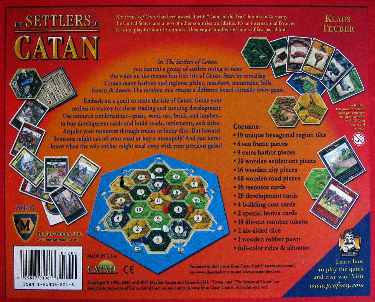 The Settlers of Catan Back