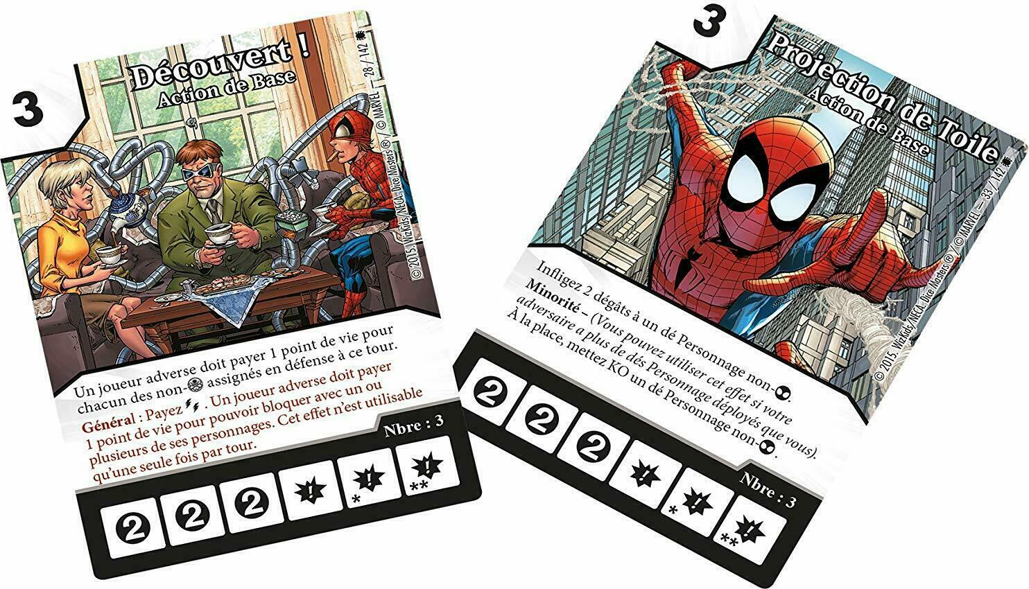 Dice Masters: The Amazing Spider-Man Cartes