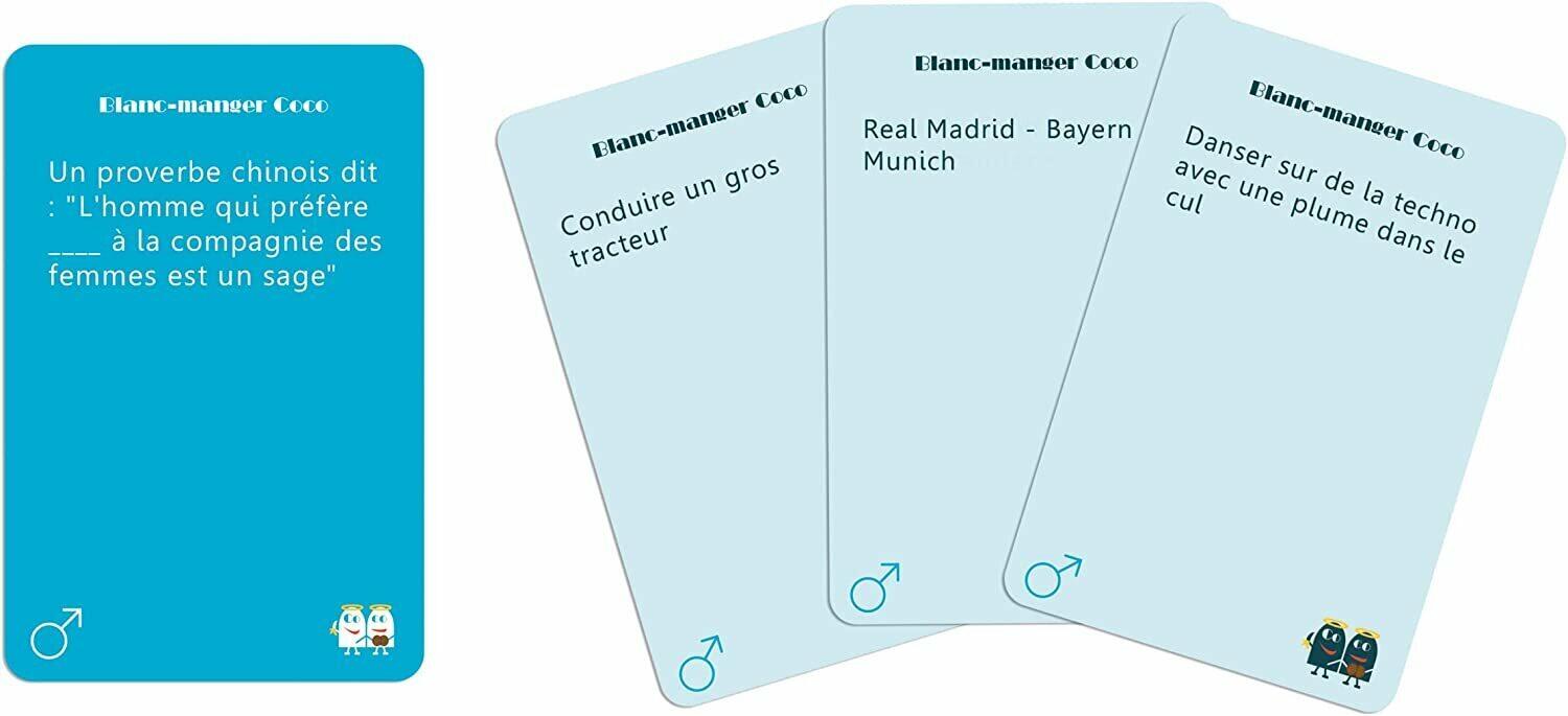 Blanc Manger Coco: La Guerre des Sexes Cartes