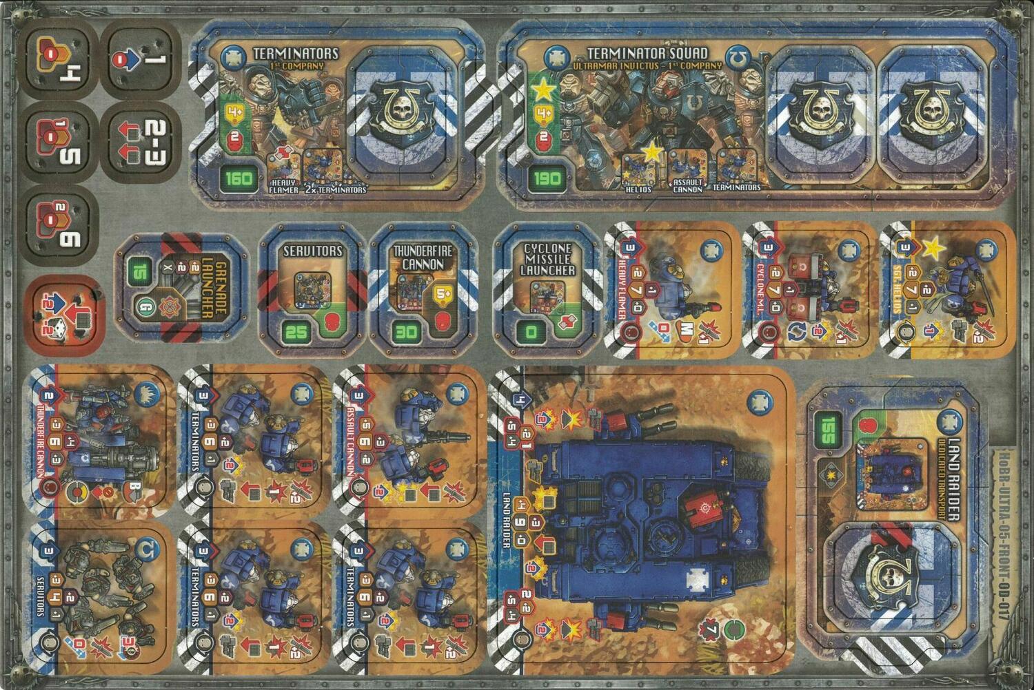 Warhammer 40,000: Heroes of Black Reach - Ultramarines Reinforcement Tuiles