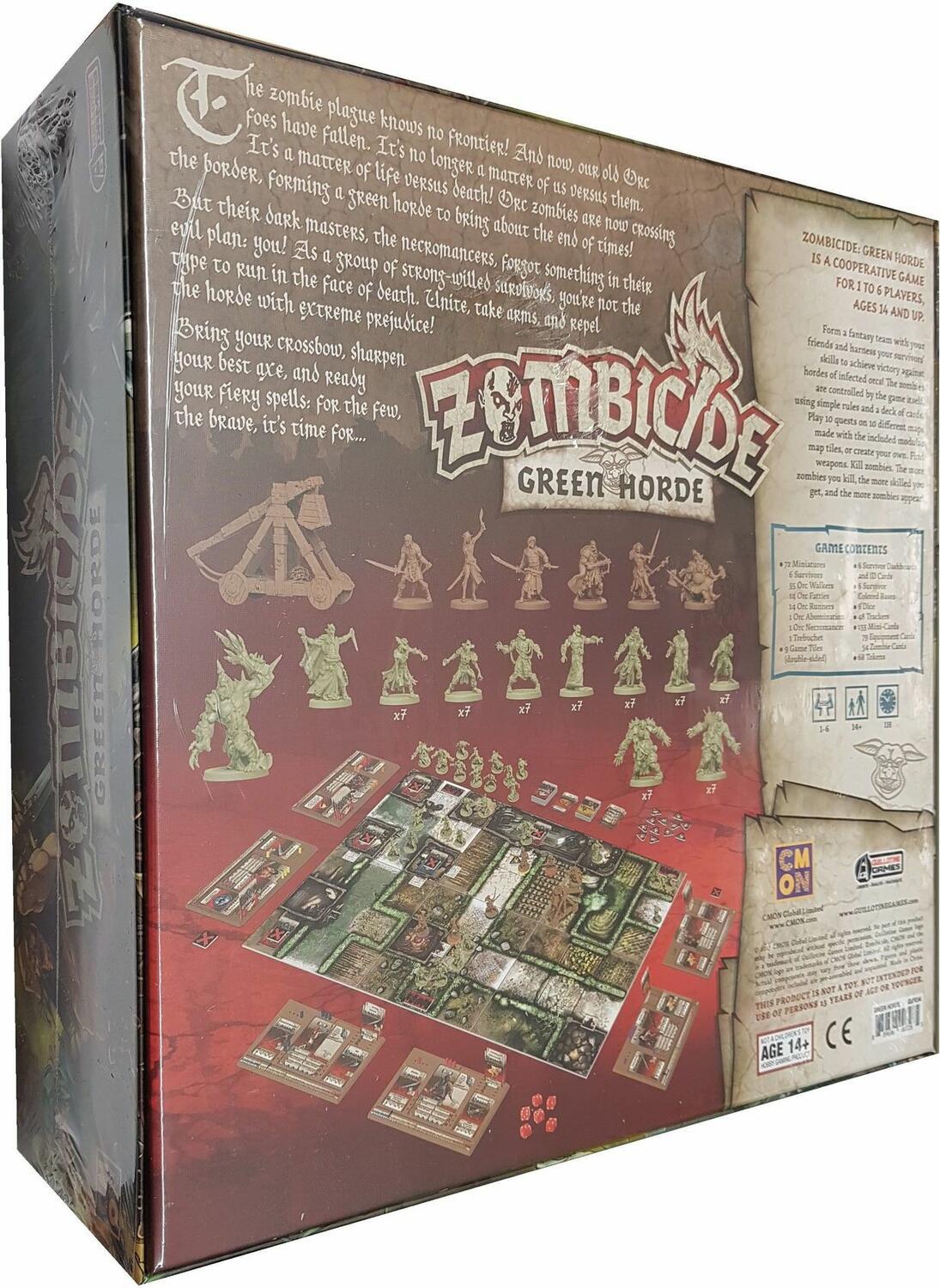 Zombicide: Green Horde English Back 3d