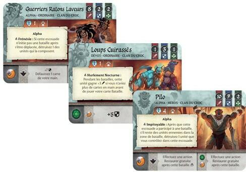Crystal Clans: Clan du Croc Cartes
