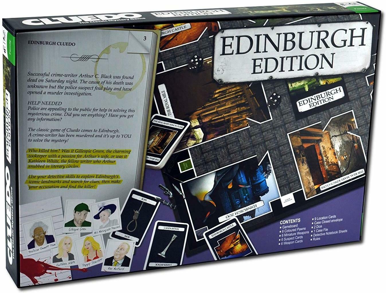 Cluedo: Edinburgh Edition Back 3d