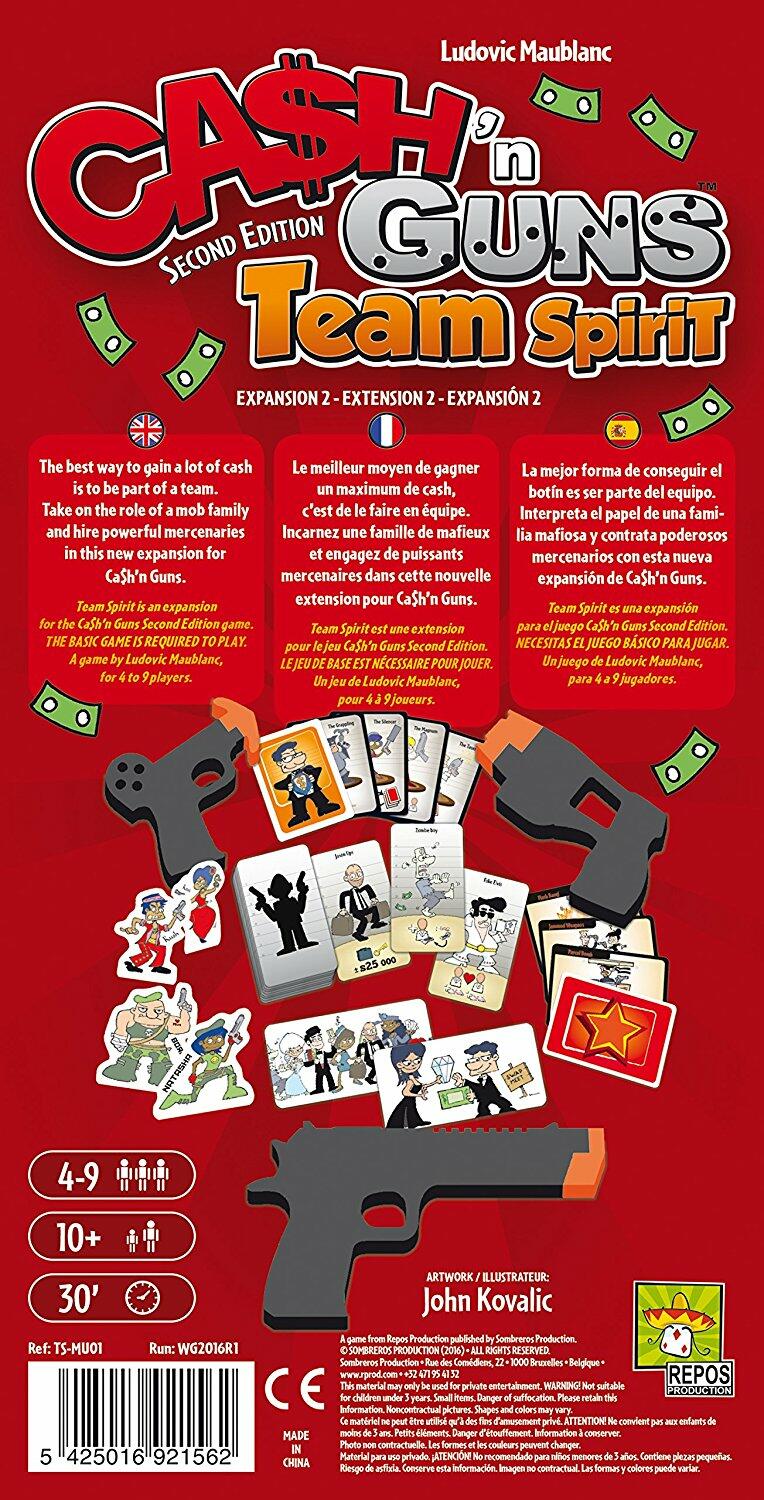 Ca$h 'n Guns: Second Edition - Team Spirit Back