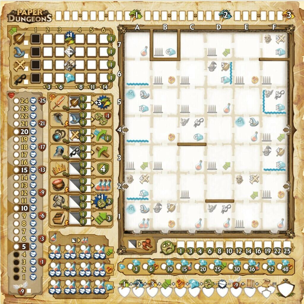 Paper Dungeons: Une Mine d'Aventures ! Eclate