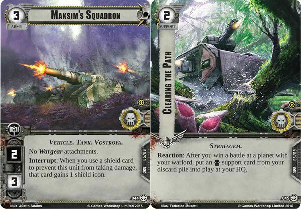 Warhammer 40,000: Conquest - Par le Feu et l'Acier Cartes