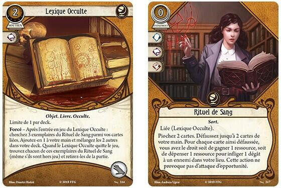 Horreur à Arkham: Le Jeu de Cartes - Devant le Trône Noir Cartes