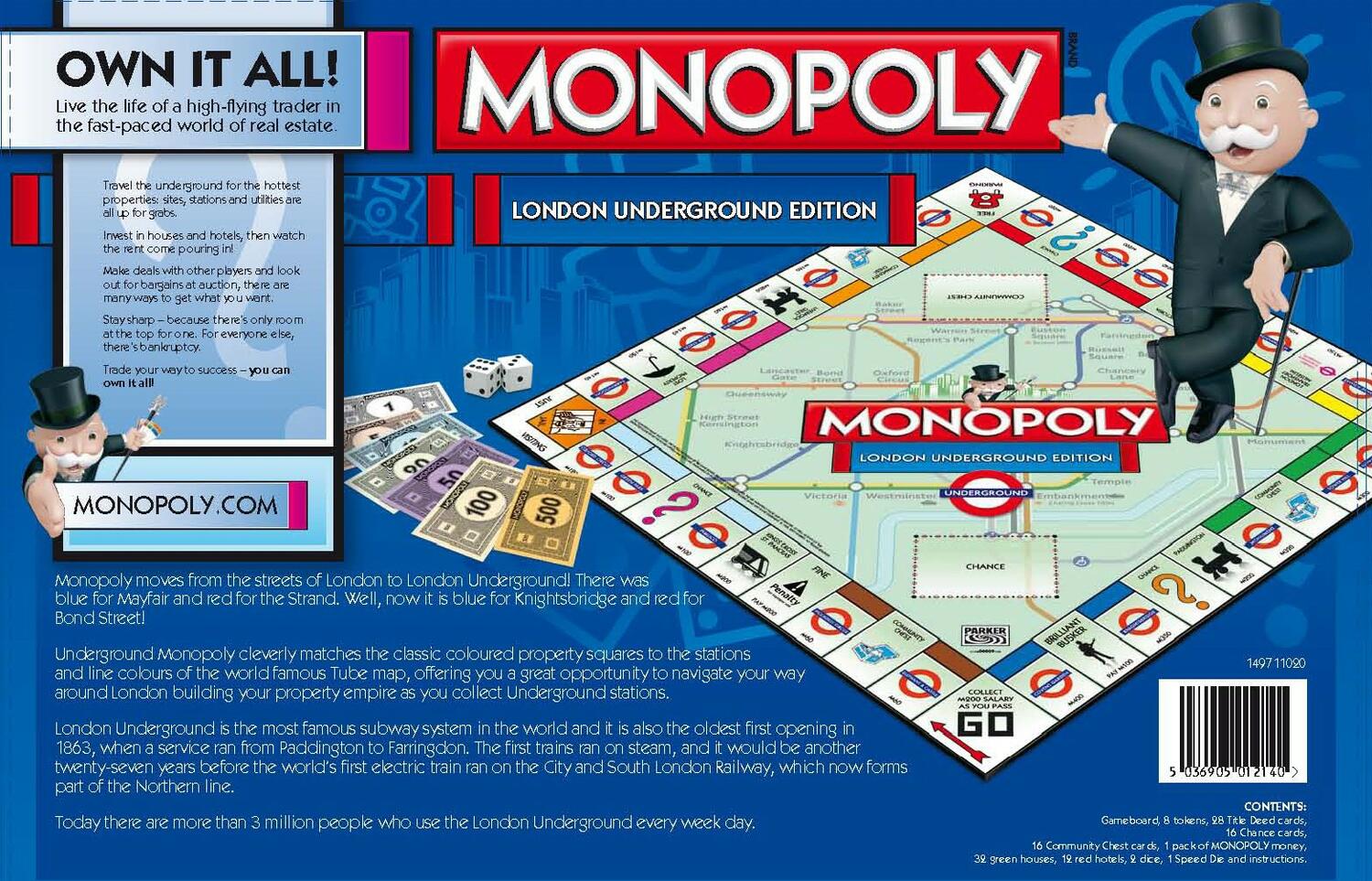 Monopoly: London Underground Back