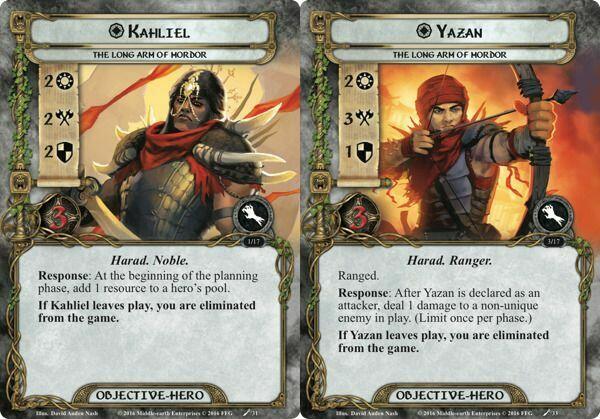 Le Seigneur des Anneaux: Le Jeu de Cartes - Les Sables de Harad Cartes