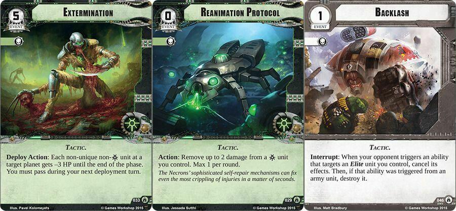 Warhammer 40,000: Conquest - Les Légions de la Mort Cartes