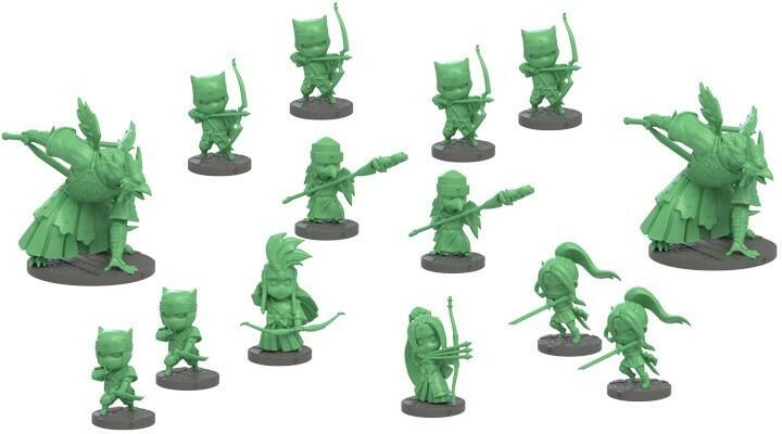 Ninja All-Stars: Clan Tanchyo Figurines